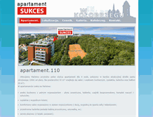 Tablet Screenshot of apartament.chsukces.pl